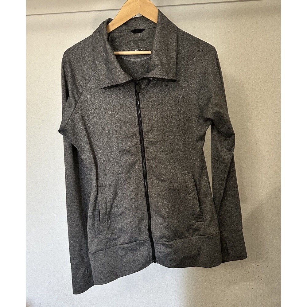 Brooks Women's Fusion Hybrid Jacket Gray Size Large inside cell phone holder